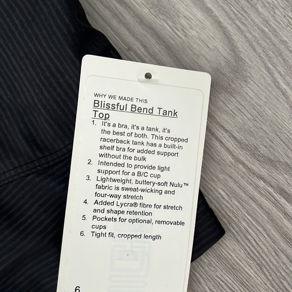 NWT - Lululemon Blissful Blend Tank Top - Picture 4 of 5